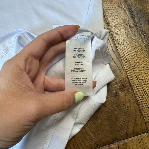 Travis Matthew Polo Golf Shirt Mens XXL White Casual Striped Green Chest - Picture 5 of 6